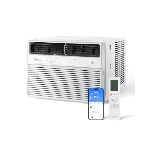 Midea 14,000 BTU Smart Inverter Window Air Conditioner with APP, Alexa Control, 115V AC Unit Cools up to 700 Sq. Ft, Quiet Operation, Energy Saving, Remote & Easy Installation Kit, White
