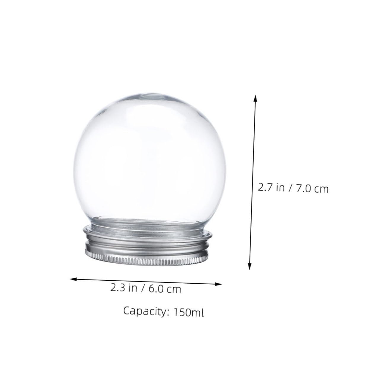 Bola de Agua de Plástico Transparente 150 Ml 15 Piezas