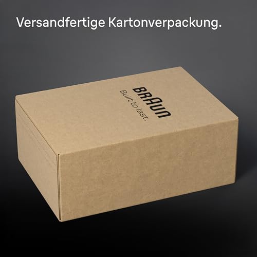 Braun Barttrimmer Series 5, Elektrischer Bartschneider Herren mit 4 Zubehörteile, Ultrascharfe Klinge, 120 Min Akkulaufzeit, Kabelloser Bartrasierer, 40 Längen, Wasserdicht, BT5520, Schwarz