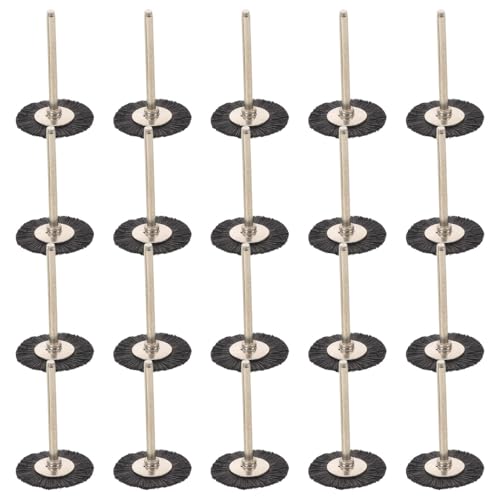 GRADENEVE Juego de Cepillos de Alambre Abrasivo de 20 Piezas para Taladro, Cerdas de Metal, Kit Completo para Pulido y Limpieza en Reparaciones Profesionales y Bricolaje