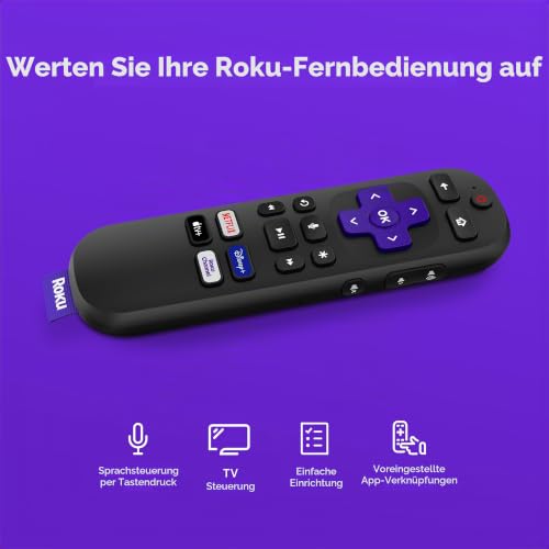 Offizielle Roku Sprachfernbedienung für Player, Audio und TV – Ansicht 2