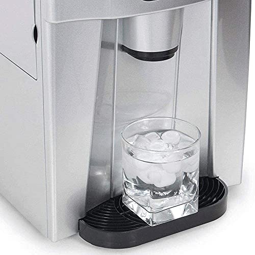 Fabricadora de hielo automática de 9,5 kg, máquina para hacer cubos de hielo de acero inoxidable, compacta para encimera, ideal para cocina y bares miniatura 4