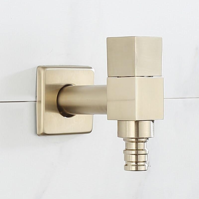 Gold Washing Machine Faucet Single Cooling Nozzle Bibcocks Mop Pool Hole Holder tap