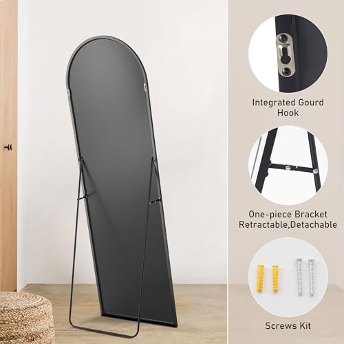 image for OLIXIS Arched Full Length Mirror for Bedroom, 65