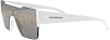 Lentes de sol BURBERRY BE 4291 3007/H Blanco Plástico Rectangular con logo BURBERRY plateado 5