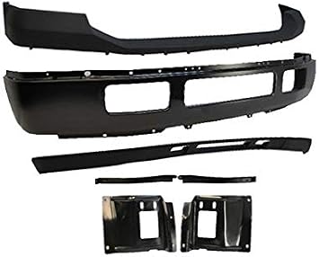 FOR 05-07 F250 F350 Front Bumper Upper Pad Face Bar Blk Valance Plate Bracket 7P FO1066164 FO1067164 FO1066163 FO1067163 FO1002393 FO1000607 FO1095219