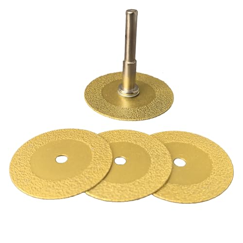 2inch Diamond Cutting Wheels, 4PCS Diamond Vacuum Brazed Cutting Wheels