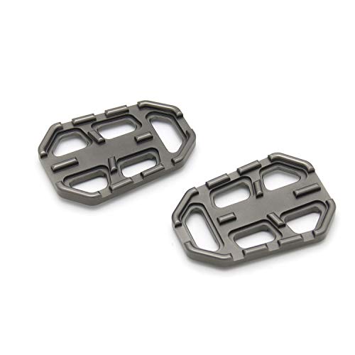 Sangmei Pedais de pedestal de motocicleta tarugo dianteiro largo Pedais de descanso de pedais compat