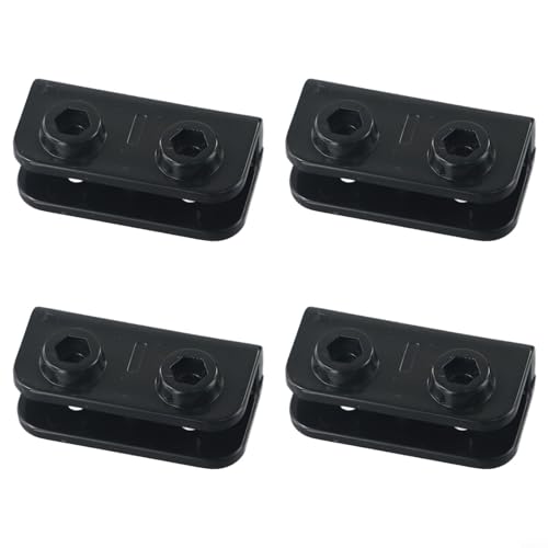 Juego de soportes de conector para estructuras de tienda de campaña y cenador compatibles con postes de fibra de vidrio diseñados para configuración de juntas de 2 vías ()