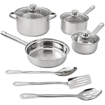 Stainless Steel 10Pc Cookware set