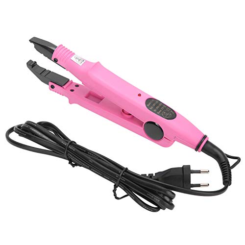Plaque chauffante en PTFE pour extensions de cheveux, fer et outil de coiffure rose