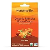 Wedderspoon Organic Manuka Honey Drops, Ginger & Echinacea, 4 oz