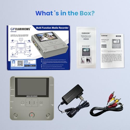 Videoregistratore Da Vhs A Dvd - Vcr, Videocamera, Nastro, Lettore A Dispositivo Usb, Scheda Sd, Hdd, Smart Phone Wifi A Dvd, Usb, Sd, Copia Hdd, Convertitore Digitale App Gratuito 【Con 10 Dvd E Cavo - 8