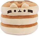 GUND Pusheen Le Chat Pancake Squisheen peluche, le jouet squishy animal farci pour les âges 8 et debout, Brown, 6”