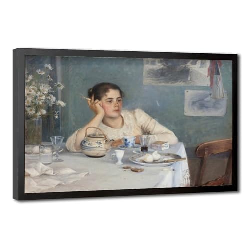 Impression sur toile After Breakfast 1890 de Danielson Gambogi avec cadre en suspension