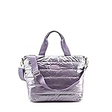 ideal para invierno MODELISA - Bolso Shopper Hombro y Mano Acolchado Mujer (Lilac)