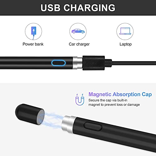Image of QAWACHH Aluminium Active Stylus Pens For Touch Screens,Digital Stylish Pen Pencil Rechargeable Compatible With Most Capacitive Touch Screens,White