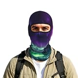 Risimino Colorful Northern Lights Balaclava Full Face Mask Ski Mask for Men Women UV Protection Cover Breathable Motorcycle Head Cover Neck Gaiter