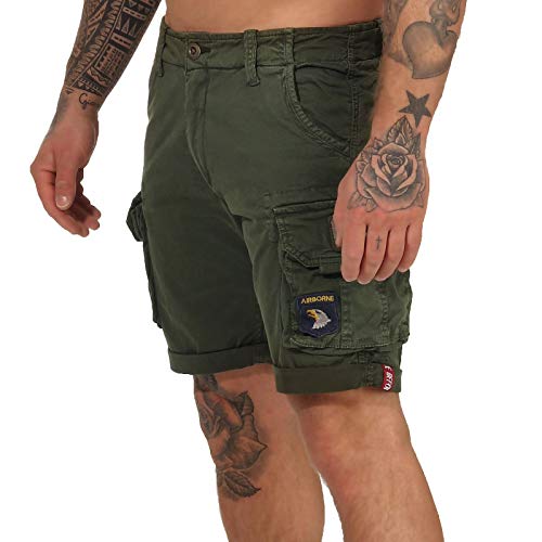 Short Cargo Alpha Industries Crew pour Homme - Style Militaire Authentique