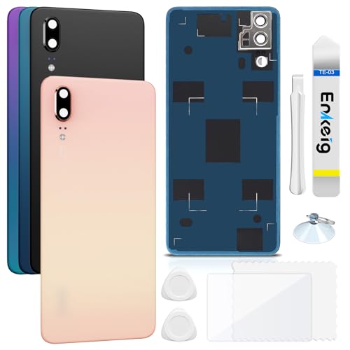 Vitre Arrière pour Huawei P20 Rose Coque de Remplacement EML-L29