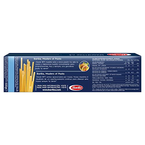 Barilla Classique - Spaghetti n. 5 à la semoule de blé dur toujours al dente - 500 g (Lot de 4) – vue 5