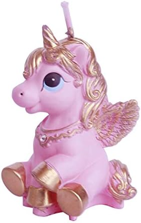 UXZEB Mini Unicorn Cake Toppers Pink Cute Candle for My Little Pony Girl Baby Shower Birthday Party Favors Decorations Supplies(Twilight Sparkle)