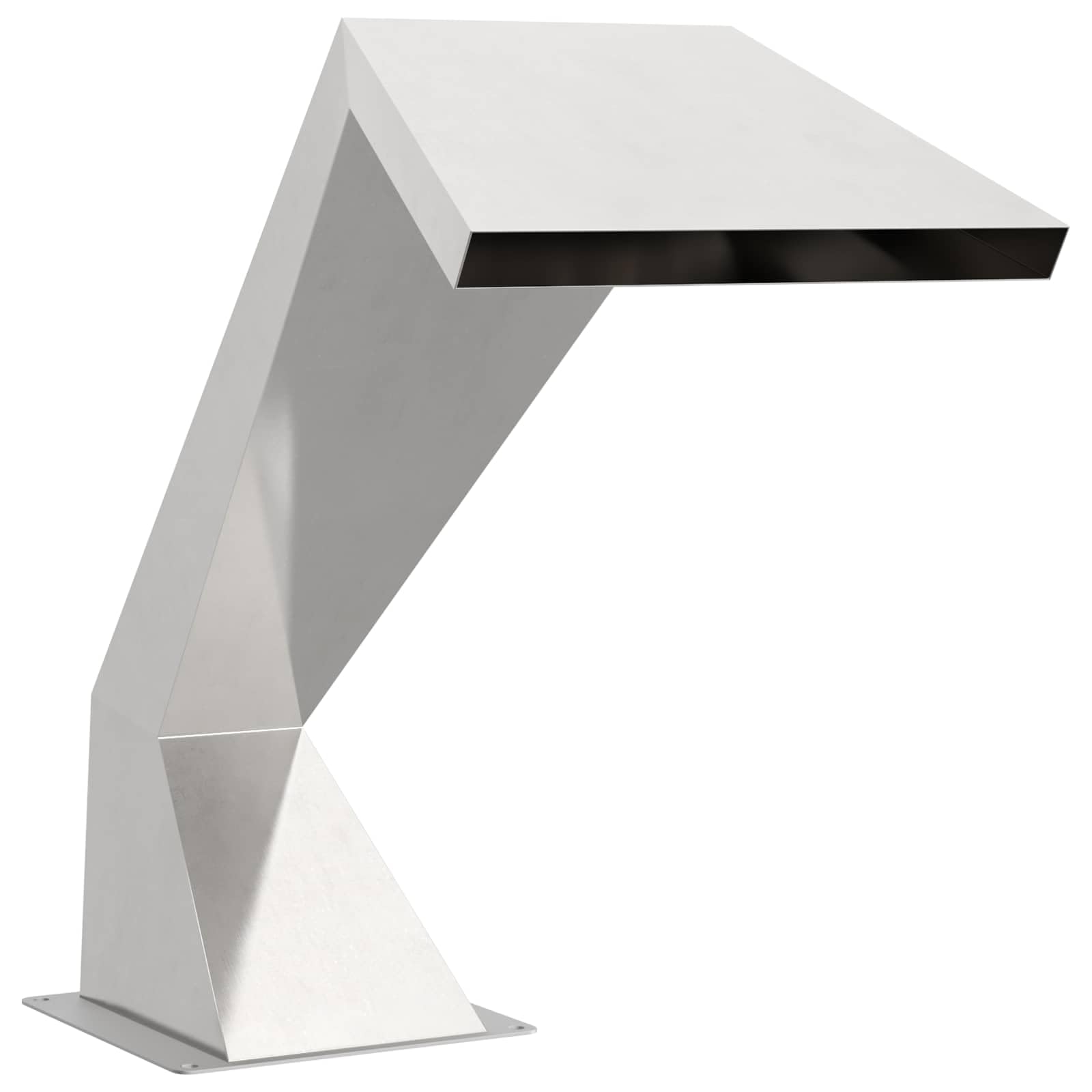 Wodospad ogrodowy ze stali nierdzewnej, 63,5 x 29 x 51 cm