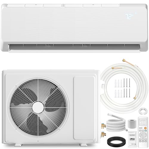Image of 18000 BTU Mini Split Air Conditioner & Heat Pump - 230V Wall Mount Ductless Inverter AC /Heating System - 19 SEER2, Ultra Quiet, Cools & Heats 1250 Sq Ft