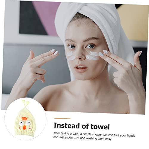 Cabilock 1 Peça Chapéu De Cabelo Seco De Lã Coral Toalha De Secagem Rápida Toalhas De Microfibra Par