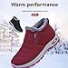 Snow Boots for Women Winter Fashion Warm Faux Fur Lined Ankle Boots Waterproof Windproof Comfortable Lightweight Anti-Slip Snow Boots Outdoor Slip On Sneakers Winter Shoes