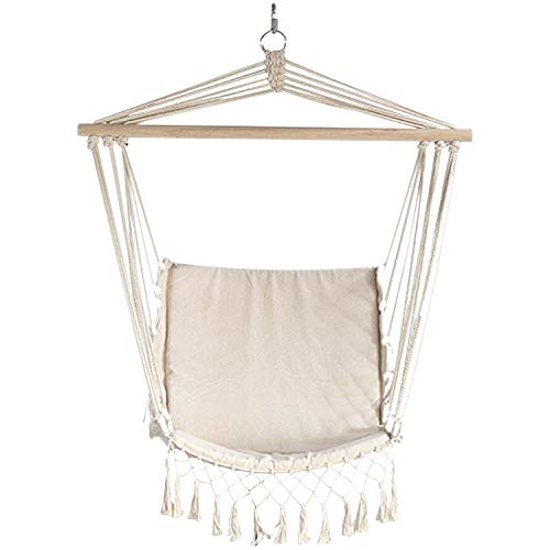 Hängesessel gepolsterte Hängeschaukel bis 150 kg Hängestuhl Cover