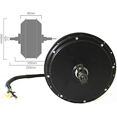 NB POWER 19inch 5000W Rear Wheel Electric Bike Conversion Kit, 72V 100A Sine Wave Programmable Controller, TFT Display System, Waterproof System,150mm Dropout High Speed Brushless gearless Motor