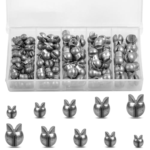 Pêche en eau salée et douce : kit de 80 plombs amovibles pour lestage rapide