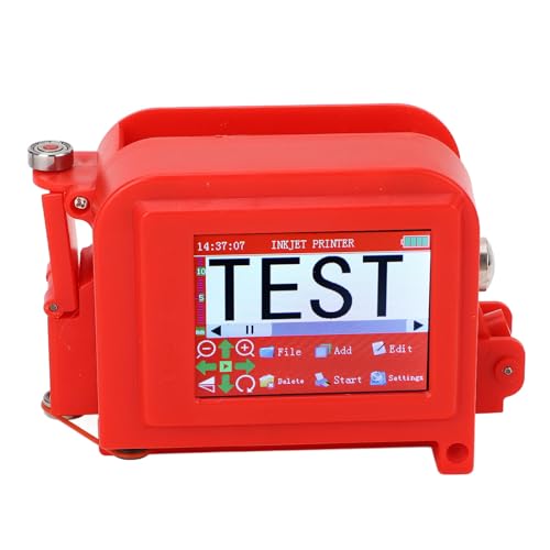 Stampante a getto d'inchiostro portatile, pistola della stampante a getto d'inchiostro portatile HD 2,8 pollici codificatore a getto d'inchiostro dello schermo attivabile al