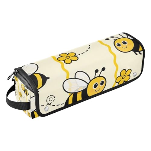 2-in-1 Estuche de viaje para rizador y alfombrilla resistente al calor, organizador portátil para herramientas de cabello miniatura 1