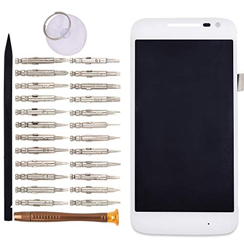 Image of LCD Screen Display Digitizer Touch Panel Without Frame Screen Replacement for Motorola Moto G4 Play XT1604 XT1602 XT1607 XT1609 XT1601 XT1603(White)