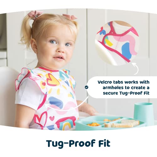 Tiny Twinkle Mess Proof Baby Bib - Waterproof Baby Apron - Machine Washable - Pvc, Bpa, & Phthalate Free - Great Travel Bib For Baby Eating - Baby Food Bibs (Cowboy, Small 6-24 Months) #TOP3