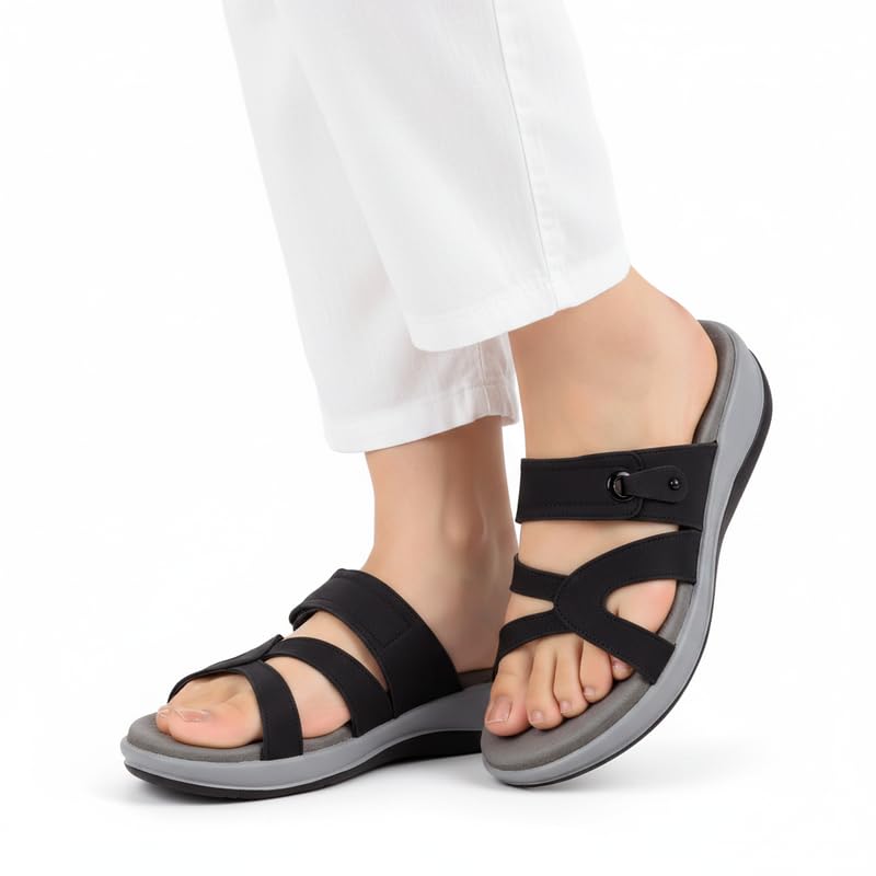 Image of ORTHO CLUB Women Orthopedic Comfort Slippers | Soft Cushioned Footbed | Anti-Slip Sole | Lightweight Daily Wear Sandals for Home & Outdoor Use