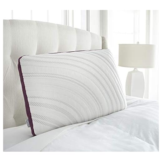 Perfect Cloud Lavender Bliss Oil-Infused Memory Foam Bed Pillow for Sleeping - 5.5-inch Air-Infused and Breathable Medium-Loft (King)