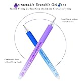 ArvezVoy 36Pcs Colored Erasable Gel Pens, Click Fine Point 0.7 mm, Quick-Drying, Make Mistakes Disappear，Retractable Comfort Grip Writing Pens