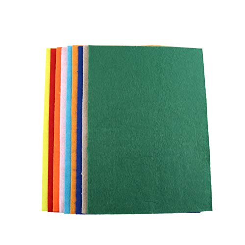 Cryfokt Bastelfilzquadrate DIY-Bastelset 10 Stück – Vliesstoff 20 X 30 cm, für Hüte, Taschen, Handtaschen, Puppen, Buchrahmen, Anfänger und Fortgeschrittene