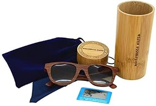 UBERSWEET® wooden box packingRed Sandalwood Cycling Sunglasses with TAC Polarized Dark Brown Lenses Anti-UV Wooden Sun Gla... Price In India