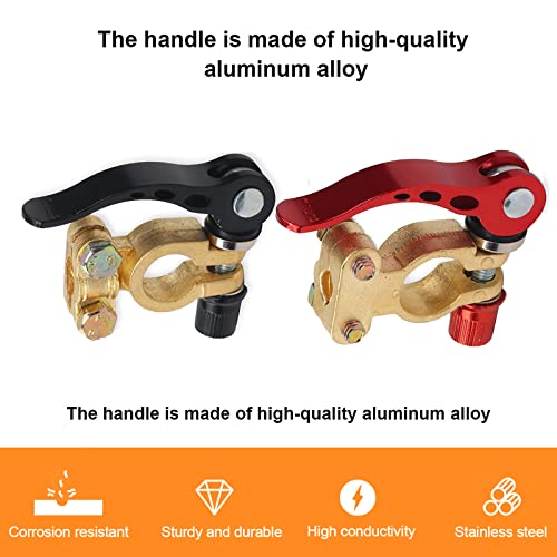 Amfrpar 2 Pezzi Morsetti Batteria Auto 12V/24V/60V...