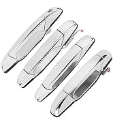 1Pair Front Chrome Door Handle for 2007-2013 Chevy Silverado GMC Outside Yukon