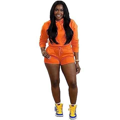 TOPSRANI Women's Orange Tracksuit Set Cover