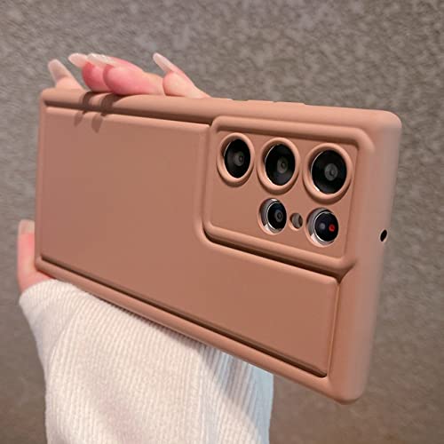 Coque en silicone marron pour Samsung S10 Plus élégante avec coussin d'air