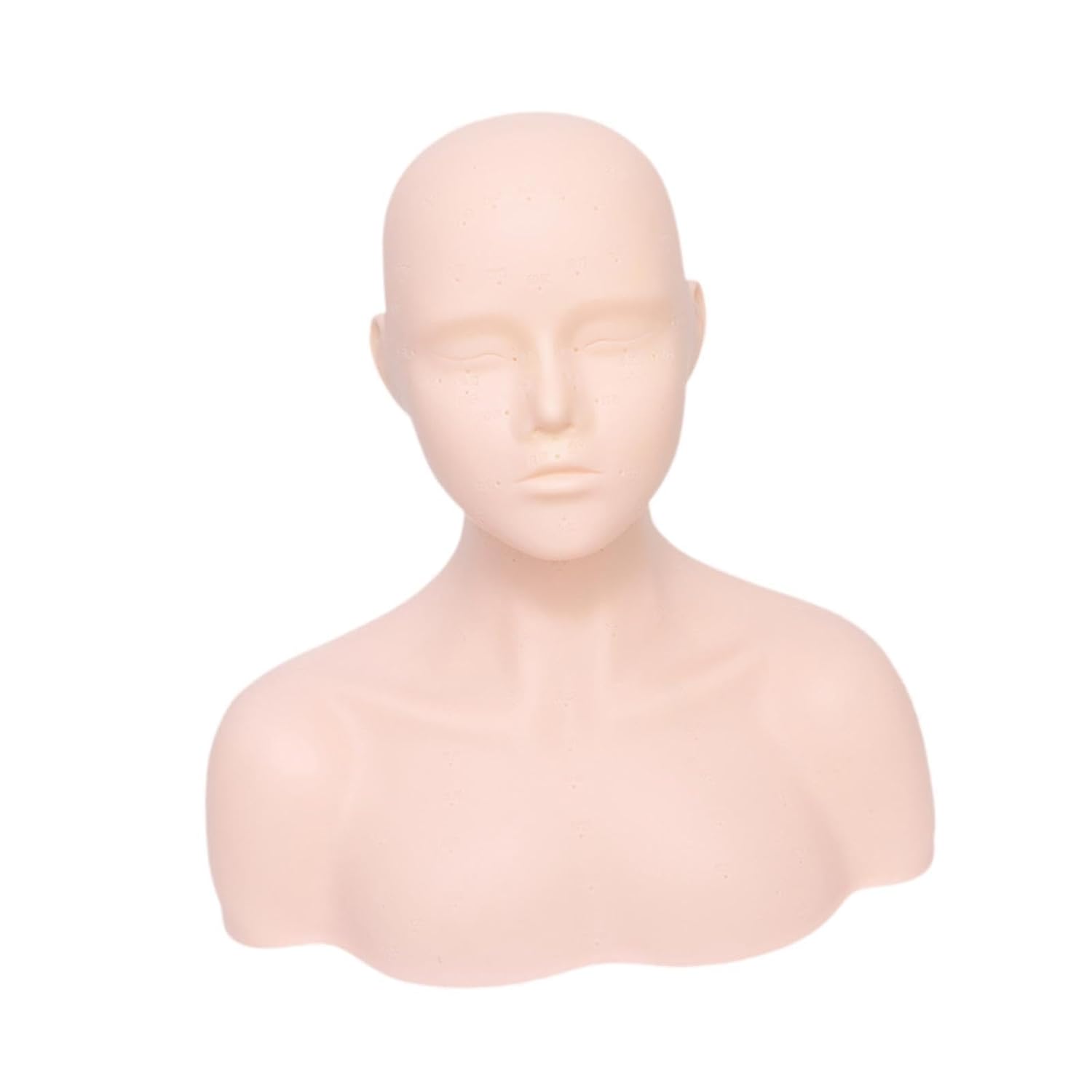 harayaa Massage Practice Head, Shoulder Massage Multipurpose Soft Cosmetology Mannequin Head, Makeup Head for Training