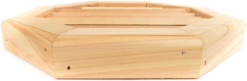 Premium Octagon Clear Cedar Vent, Flush Mount - 12 inch x 12 inch