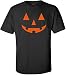 Joe's USA(tm) JACK O' LANTERN PUMPKIN Halloween Costume Black T-Shirt-M