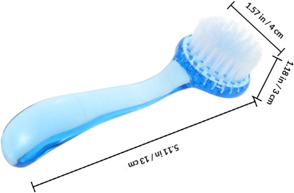 ULTECHNOVO 3pcs Manual Facial Cleansing Brush Deep-Cleansing Skin Scrubbing Exfoliator Tool for Men and Women Blue Large Face Massaging Brush for Skincare and Makeup Removal image 2